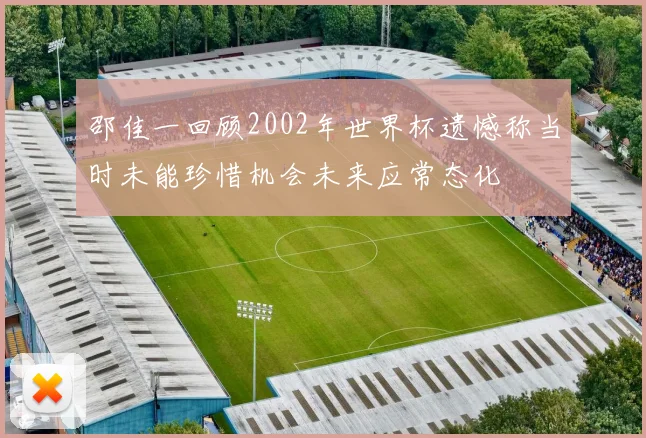 邵佳一回顾2002年世界杯遗憾称当时未能珍惜机会未来应常态化